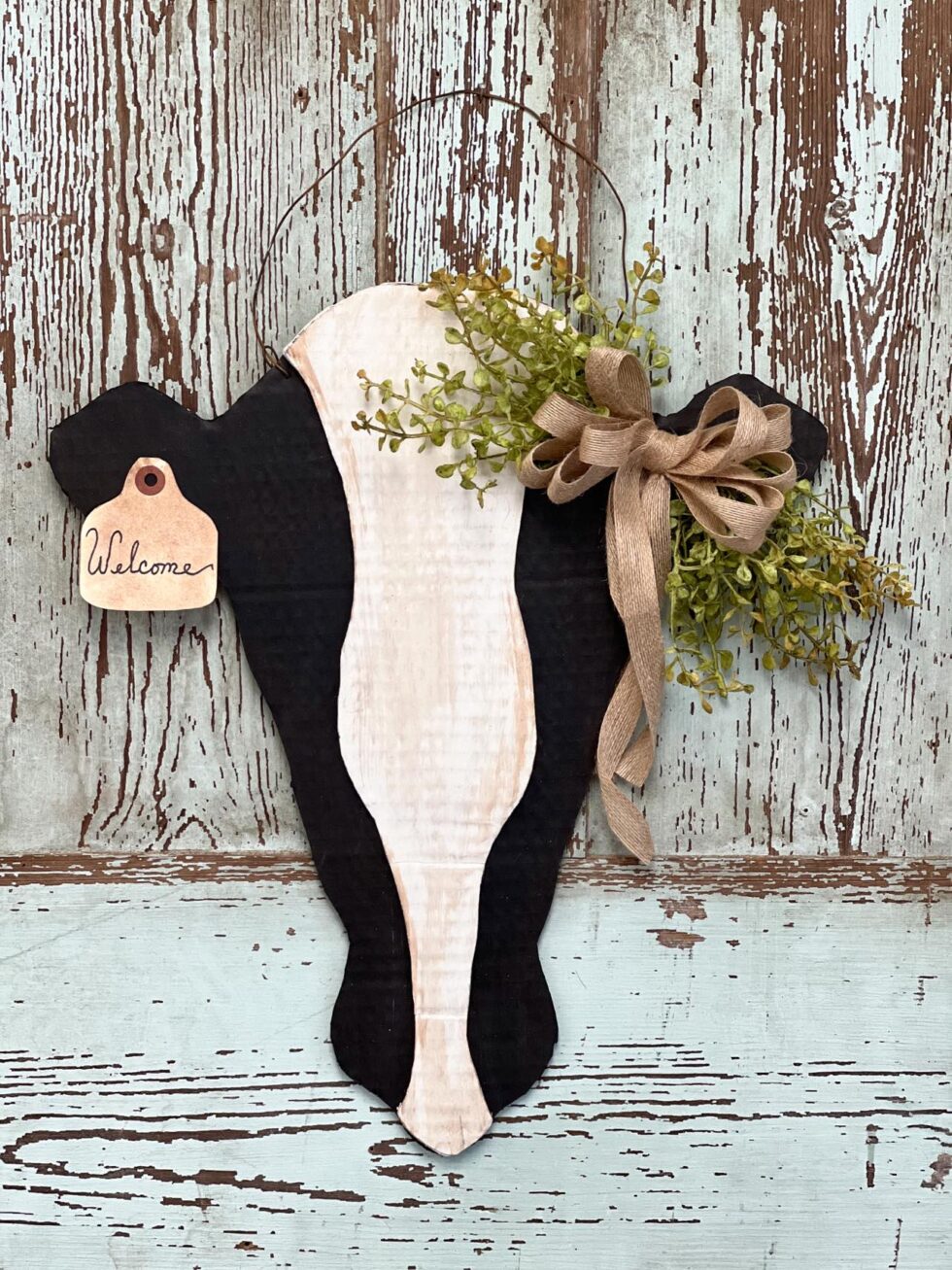 DIY Cow Head Using Cardboard The Shabby Tree