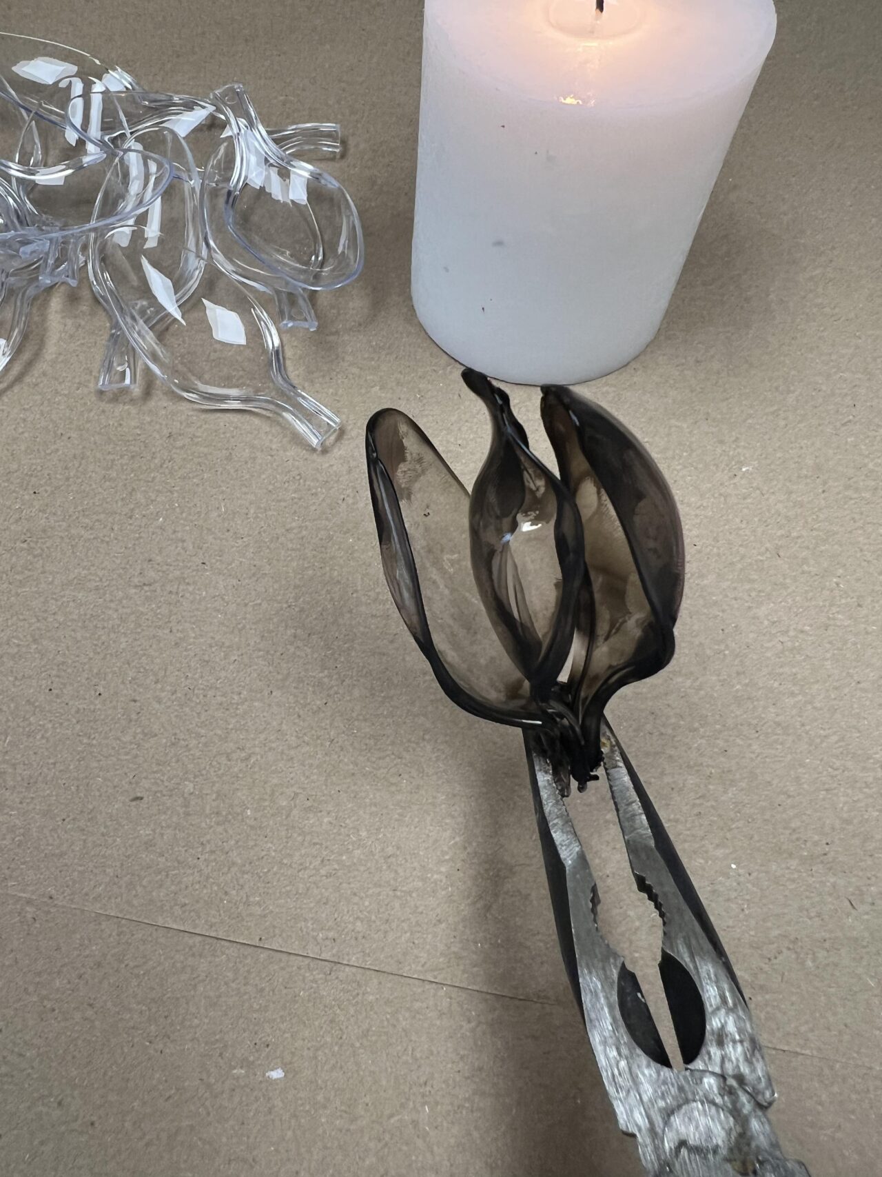 How To Make A Flower Using Plastic Spoons The Shabby Tree