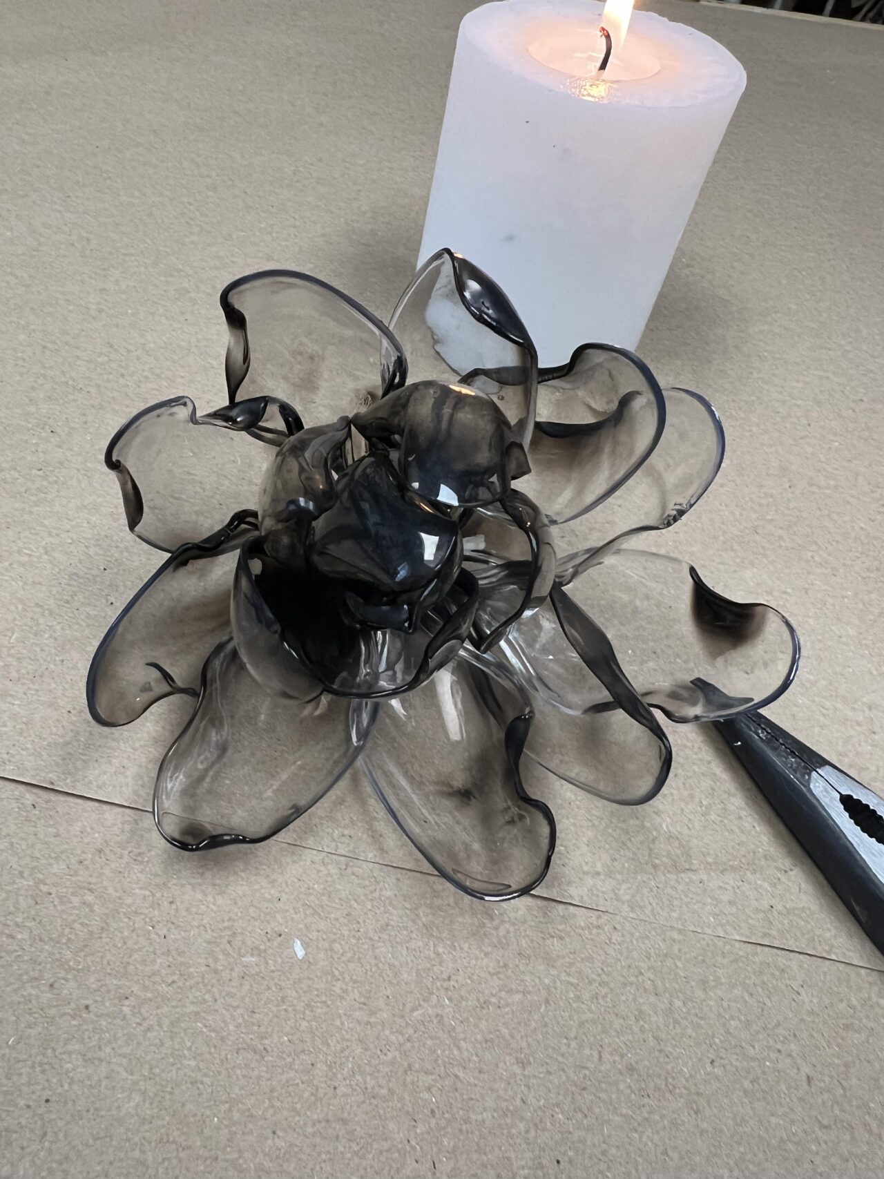 How To Make A Flower Using Plastic Spoons The Shabby Tree