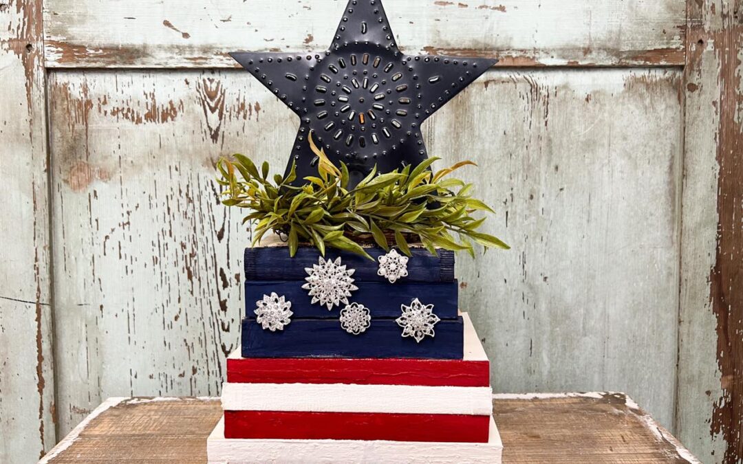 How To Make An Americana Decoration Using Books