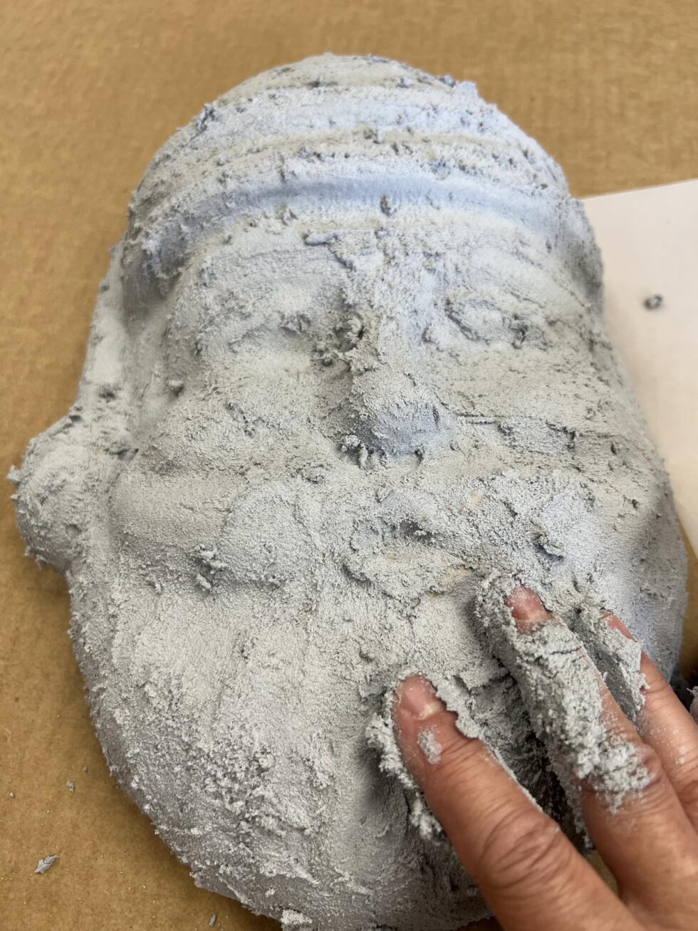 Paper Mache Craft Using Ready Mix Concrete Patch The Shabby Tree