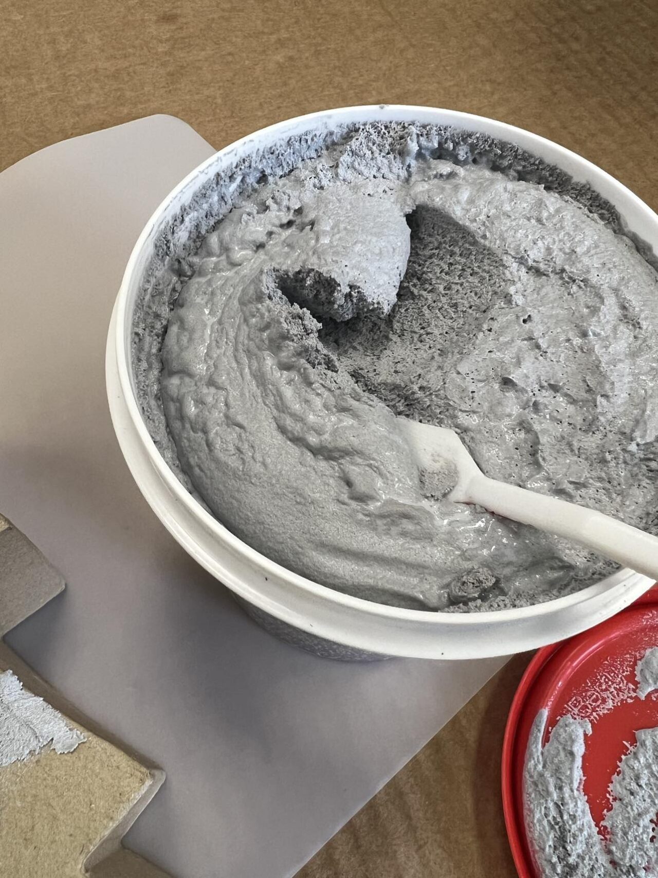 Paper Mache Craft Using Ready Mix Concrete Patch The Shabby Tree