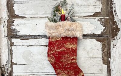 How To Make A Stocking Out Of Dollar Tree Tiles