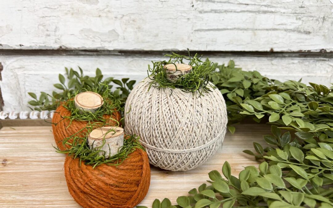 How To Make Pumpkins From A Roll Of Jute