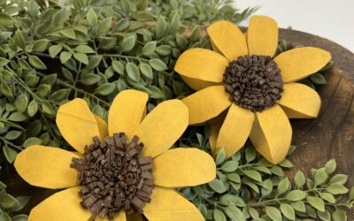 How To Make Sunflowers Out Of Recycled Toilet Paper Rolls