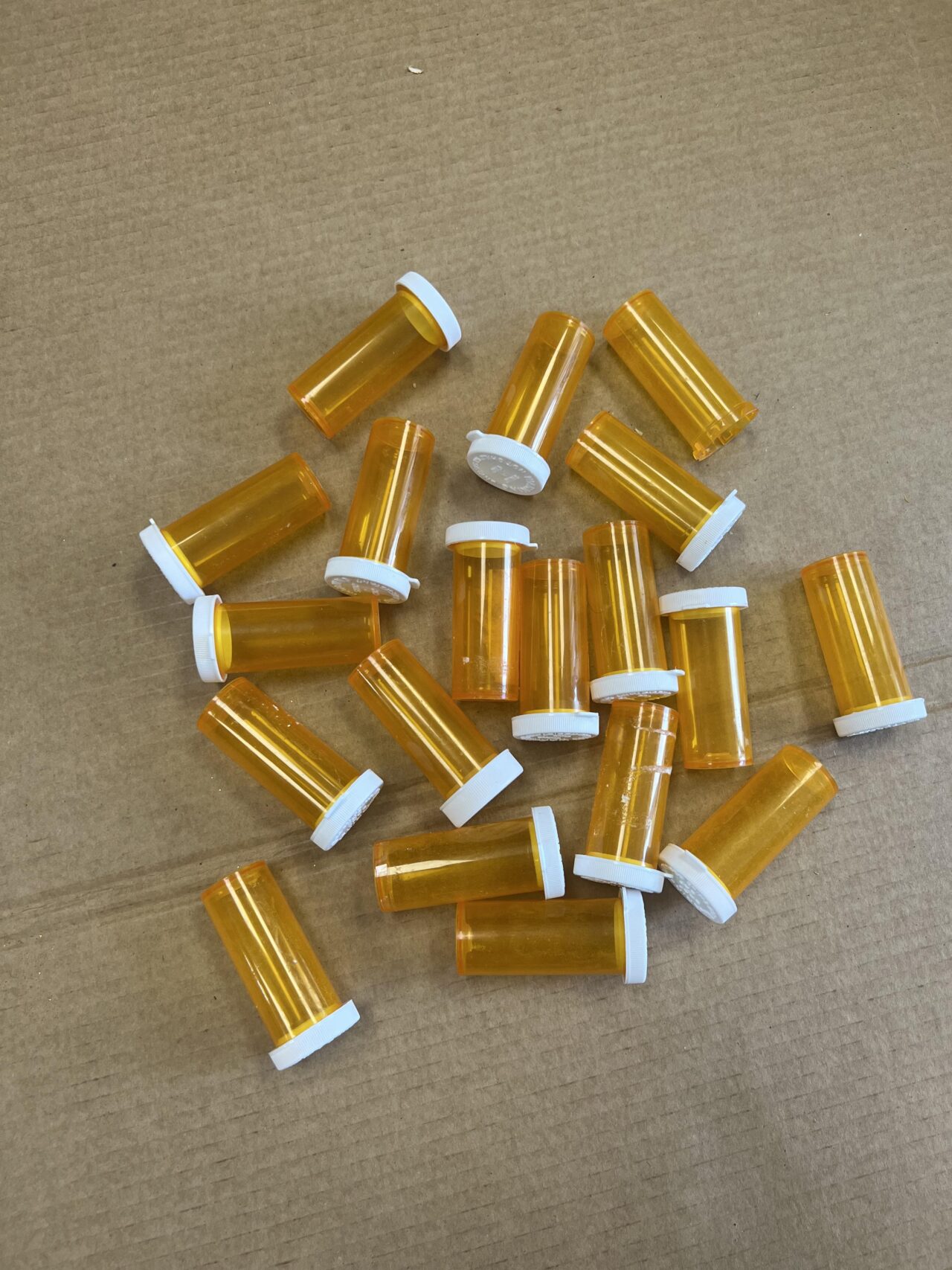 How To Make A Pumpkin Out Of Medicine Bottles The Shabby Tree