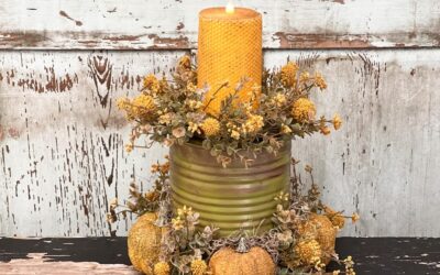 How To Make A Candle Holder For Fall