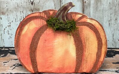 How To Make A Pumpkin From A Paper Placemat