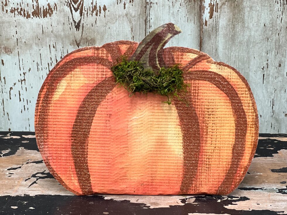 How To Make A Pumpkin From A Paper Placemat The Shabby Tree