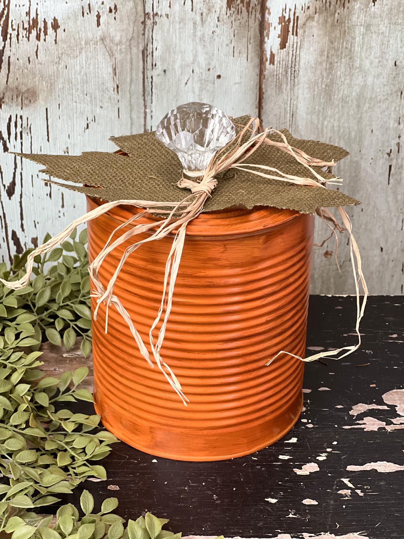 How To Make A Pumpkin Container - The Shabby Tree