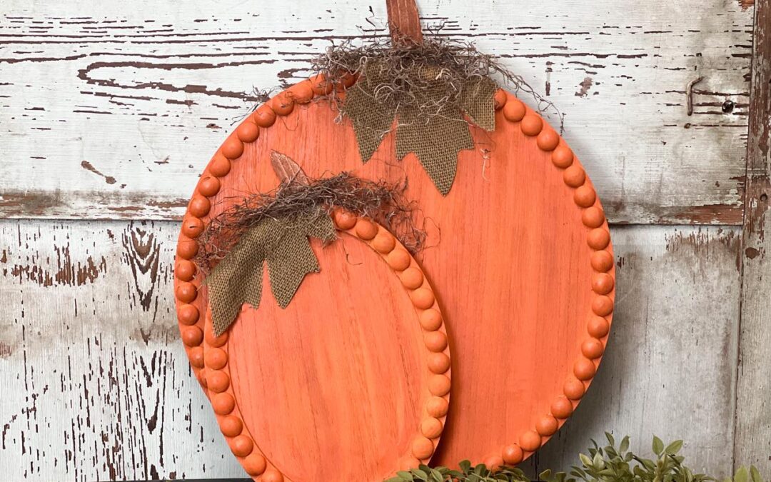 How To Make Wooden Pumpkins From Walmart Items