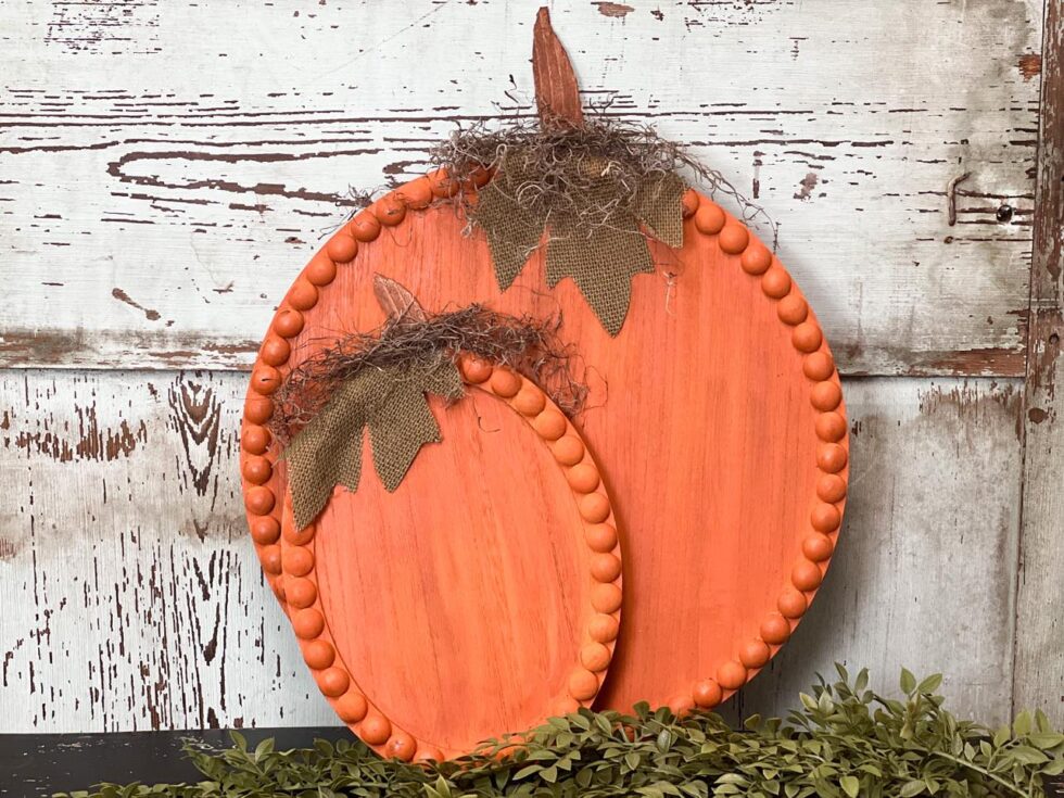 How To Make Wooden Pumpkins From Walmart Items - The Shabby Tree