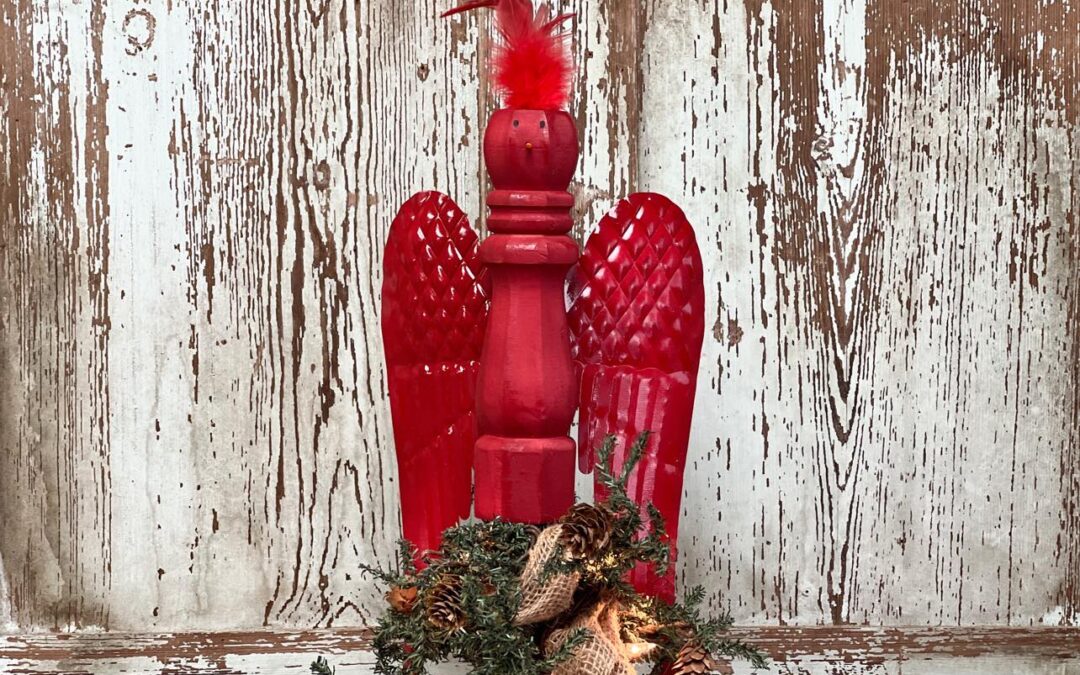 How To Make A Red Cardinal Out Of Angel Wings