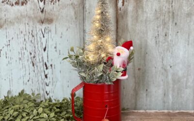 How To Turn A Sifter Into A Christmas Decoration