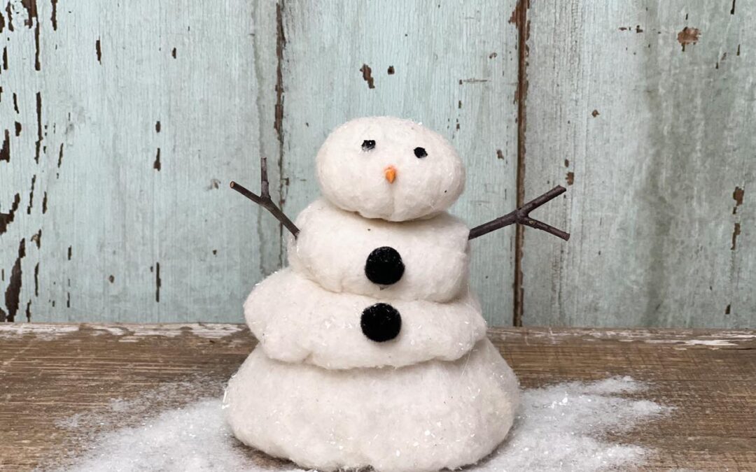 How To Make A Melting Snowman - The Shabby Tree