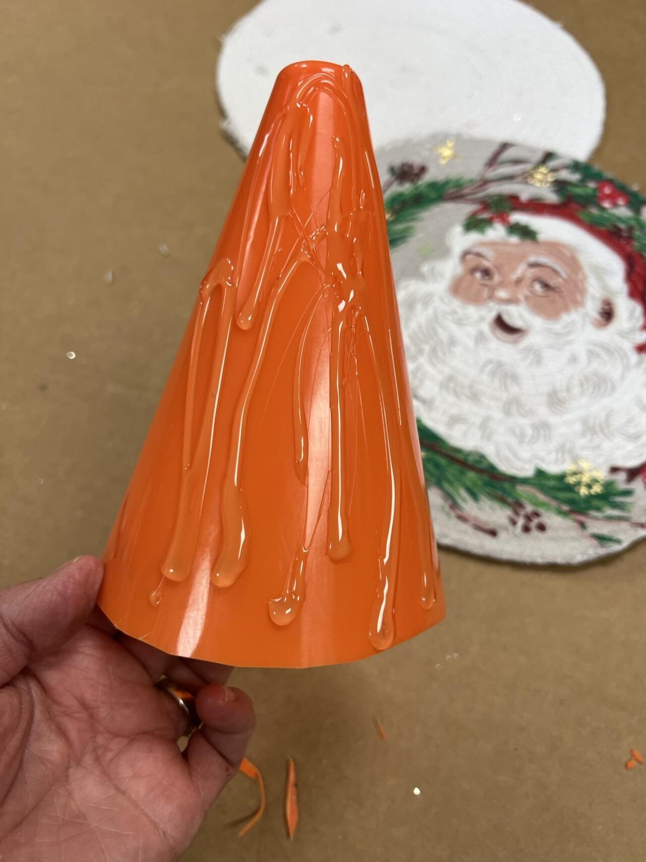 How To Make A Tree Topper Out Of Placemats The Shabby Tree