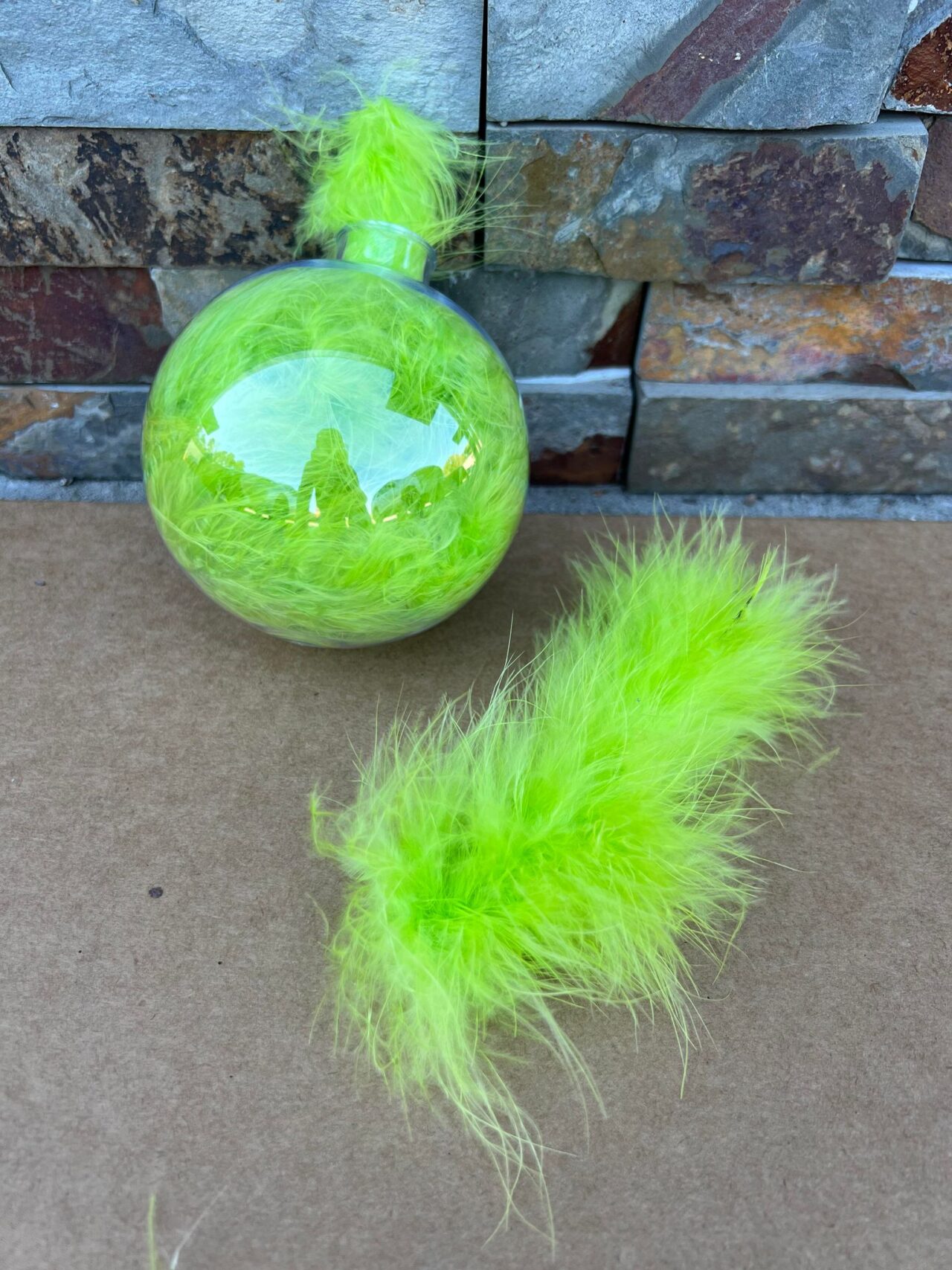 How To Make A Grinch Ornament - The Shabby Tree