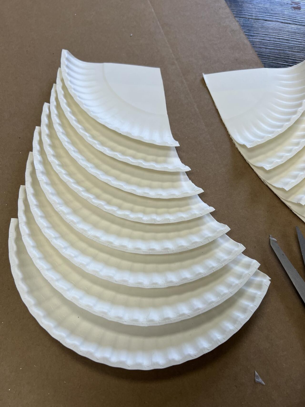 Tree Cut Plate How To Make A Tree Out Of Paper Plates - The Shabby Tree