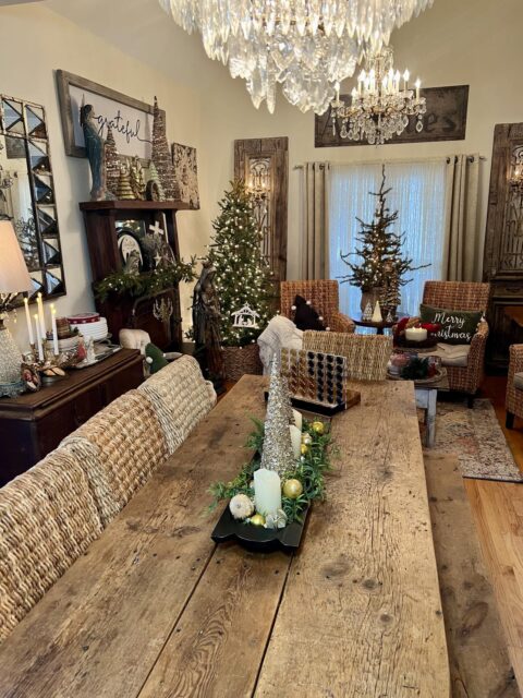 Christmas In My Dining Room For “2023” - The Shabby Tree