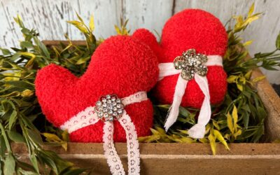 How To Make Hearts Out Of Dollar Tree Mittens