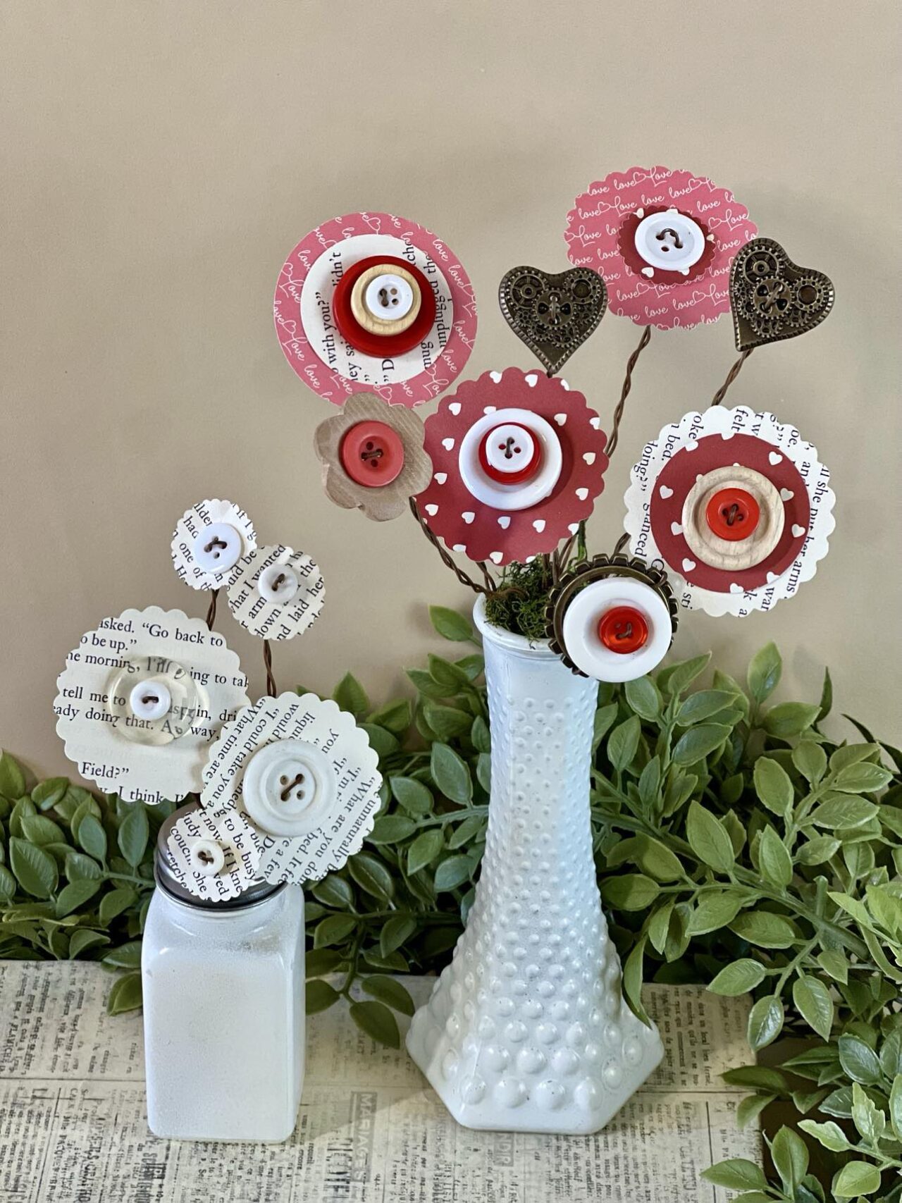How To Make Flowers Out Of Buttons - The Shabby Tree