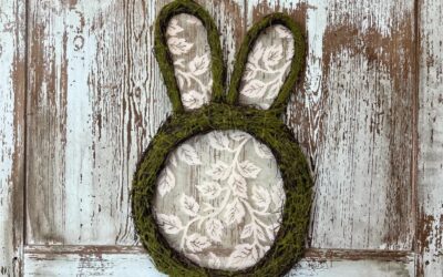 Dollar Tree Bunny Wreath Makeover