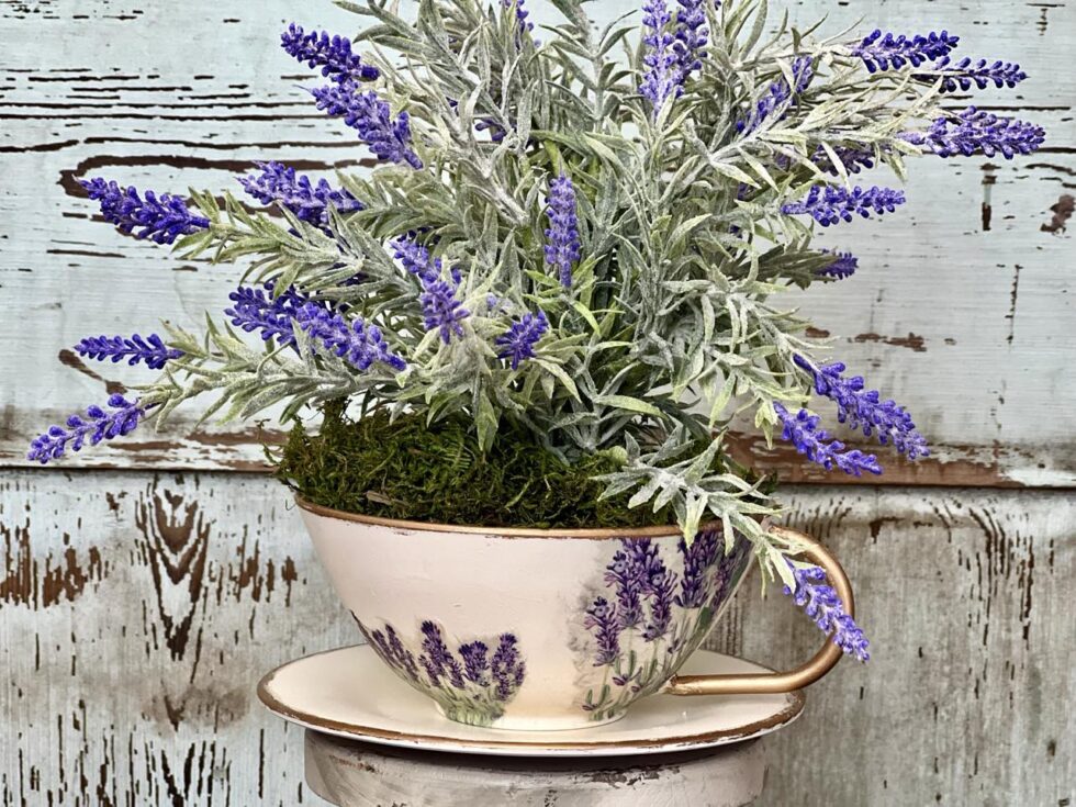 How To Make A Tea Cup Planter - The Shabby Tree