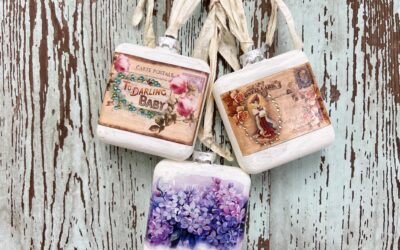 How To Make Ornaments Using Wet Transfers