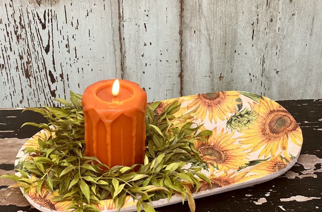 Napkin Craft Using A Wooden Bowl