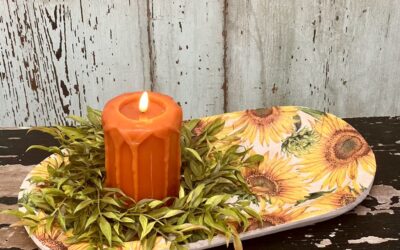 Napkin Craft Using A Wooden Bowl