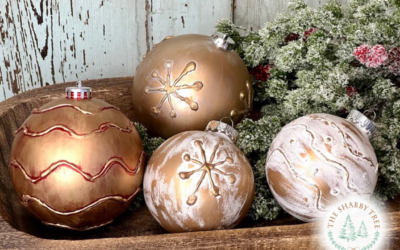 Plastic Ornament Makeover with Hot Glue: Easy DIY Christmas Decor