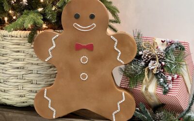 DIY Gingerbread Man Craft Using a Walmart Container: Festive Holiday Decor Idea