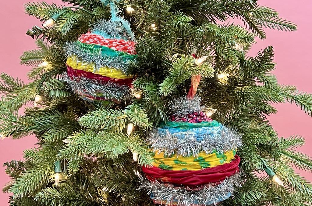 DIY Ornament Using A Five Below Rag Rug