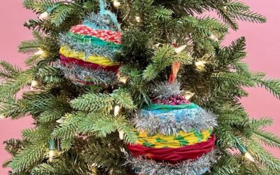 DIY Ornament Using A Five Below Rag Rug