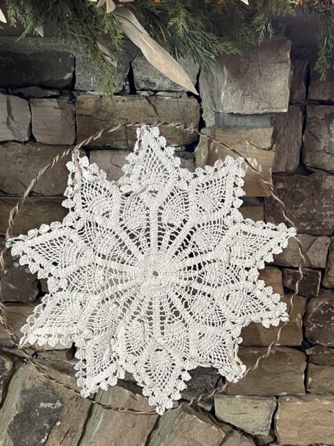How To Make Hanging Doilies - The Shabby Tree