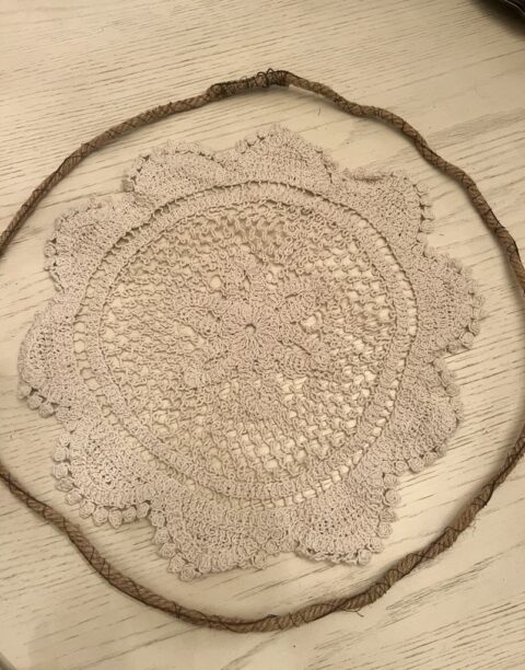How To Make Hanging Doilies - The Shabby Tree