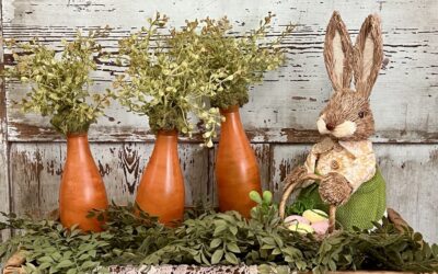 Quick And Easy Easter Decor Using Dollar Tree Glass Bottles