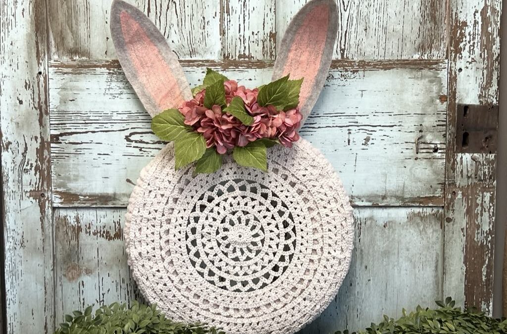 DIY Walmart Styrofoam Wreath Bunny Head