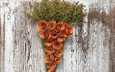 DIY Carrot Using Paper Plate Roses