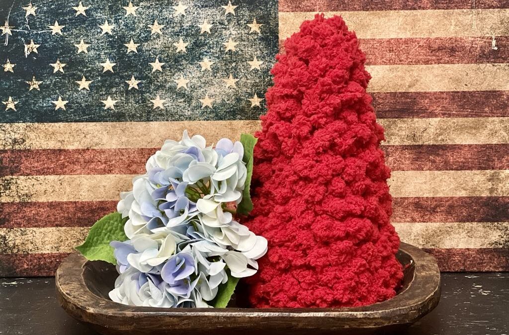 DIY Tree Using Chunky Yarn