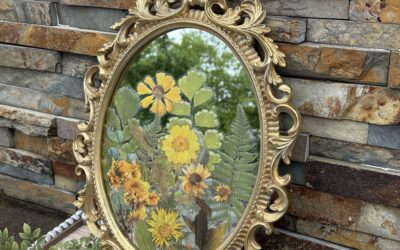 DIY Mirror Makeover Using Stickers