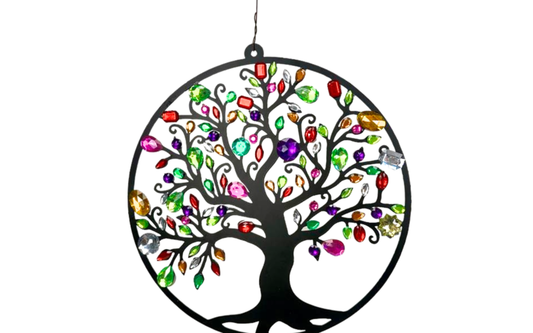 Tree Of Life Round Metal Hanger Makeover