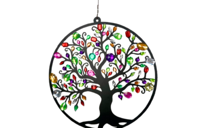 Tree Of Life Round Metal Hanger Makeover