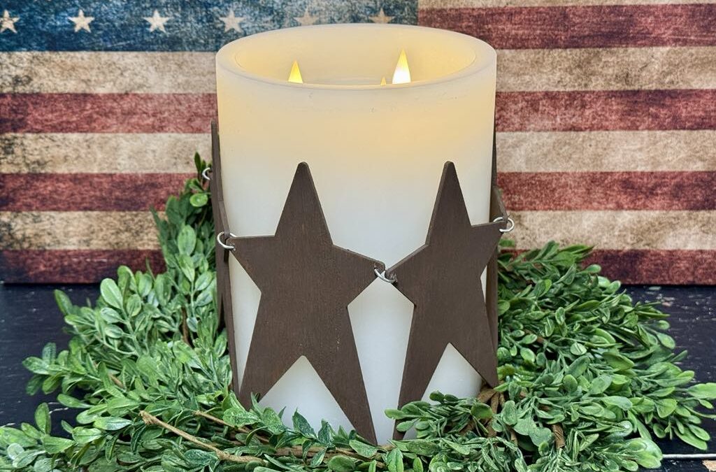 DIY Star Decoration Using Wooden Stars