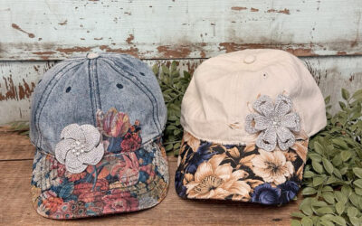 Ball Cap Makeover Using Napkins