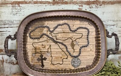 Antique Silver Platter Makeover Using Resin