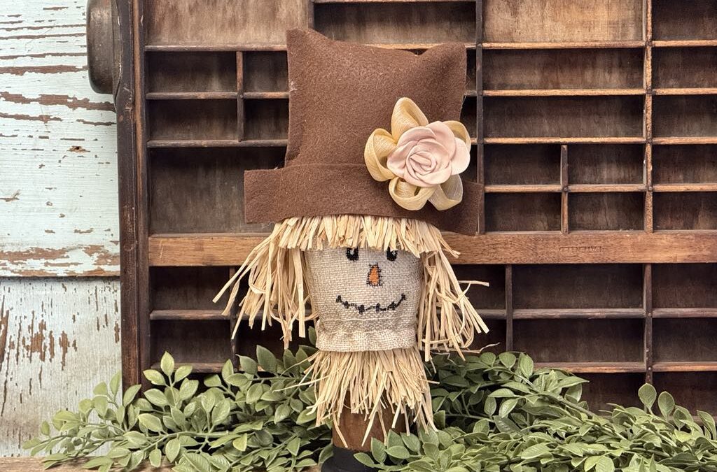 Burlap Bag Scarecrow: A Rustic Fall Craft