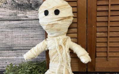 DIY Mummy Using A Dollar Tree Rag Doll