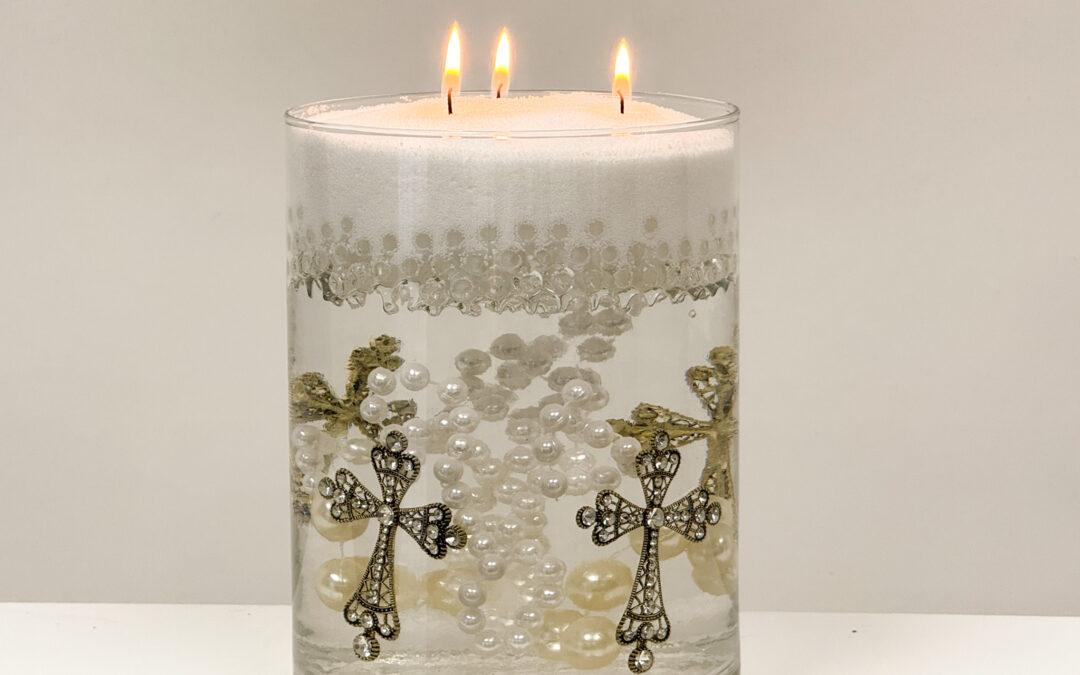 DIY Foton Pearled Candle Arrangement With Orbeez