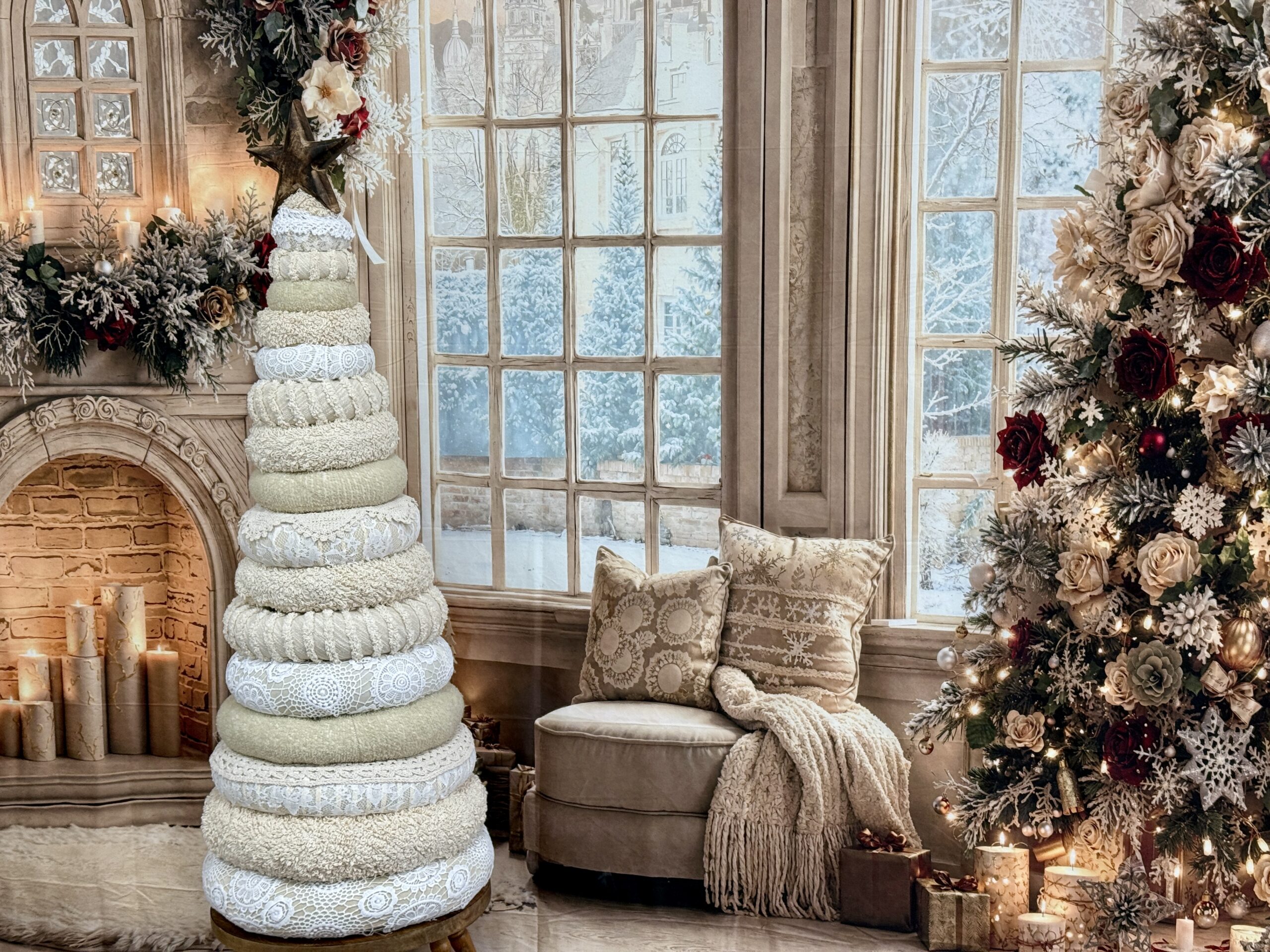HomeGoods Fabric Tree Makeover - The Shabby Tree